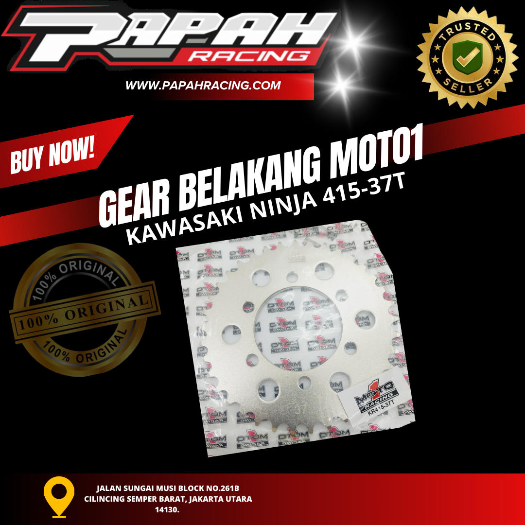 GEAR BELAKANG MOTO1 KAWASAKI NINJA 415-37T